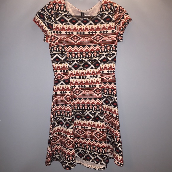 Divided Dresses Hm Divided Skater Dress In Aztec Print Poshmark